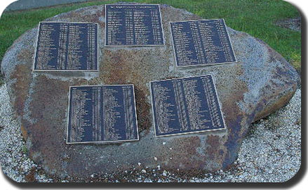 Memorial to unmarked graves